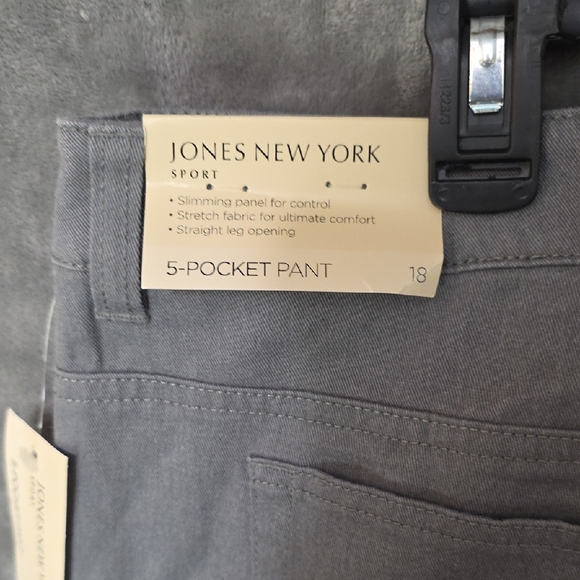 Jones New York Sport Gray Stretch Pants - Picture 4 of 10